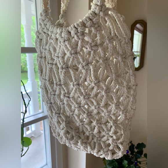 Boho handmade macrame bag - Picture 3 of 4